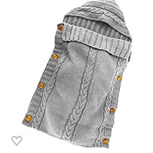 Baby Wrap Swaddle Blanket Knit Sleeping Bag sz 0-6